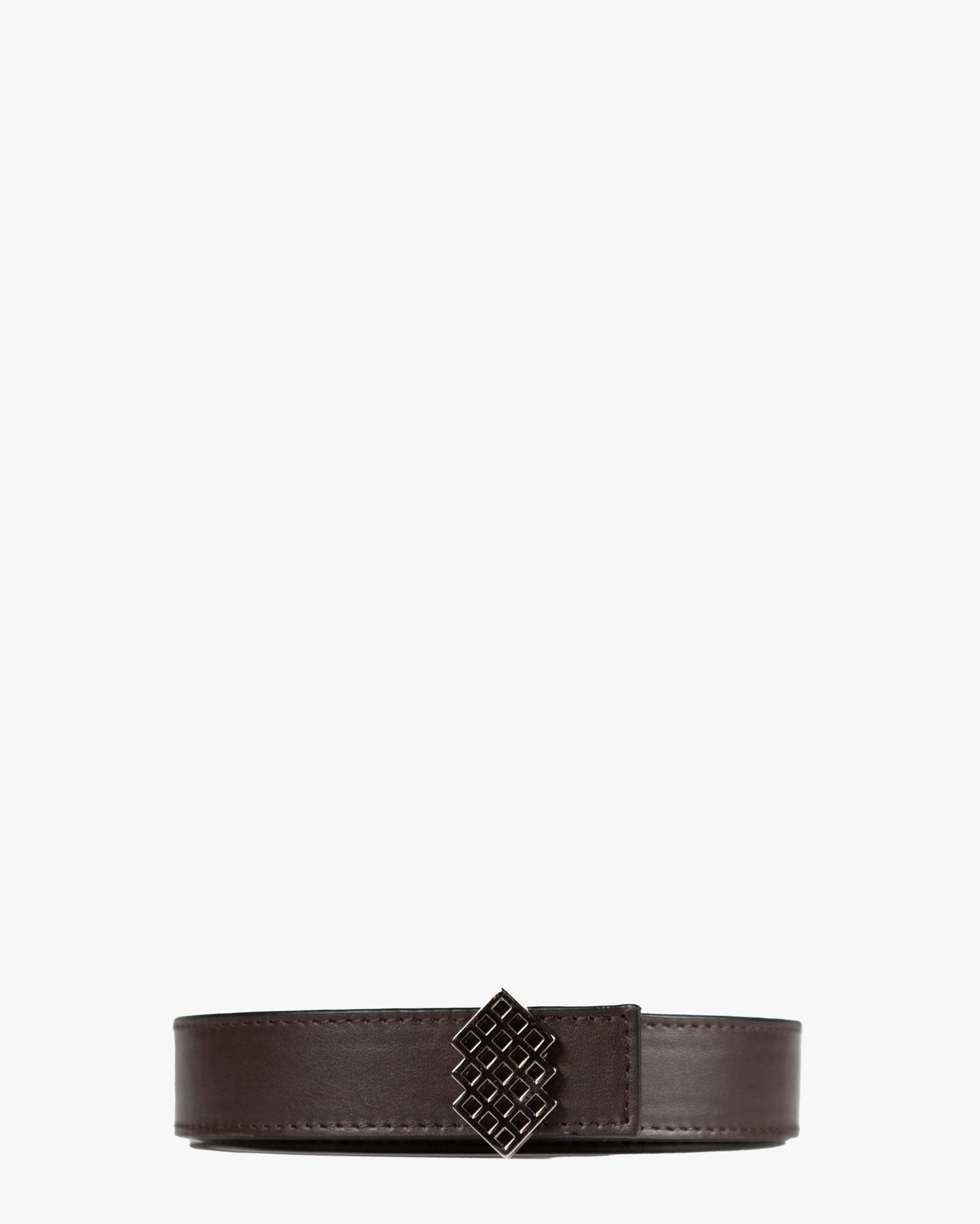 REVERSIBLE LEATHER BELT IN BROWN