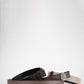 REVERSIBLE LEATHER BELT IN DEEP TAUPE
